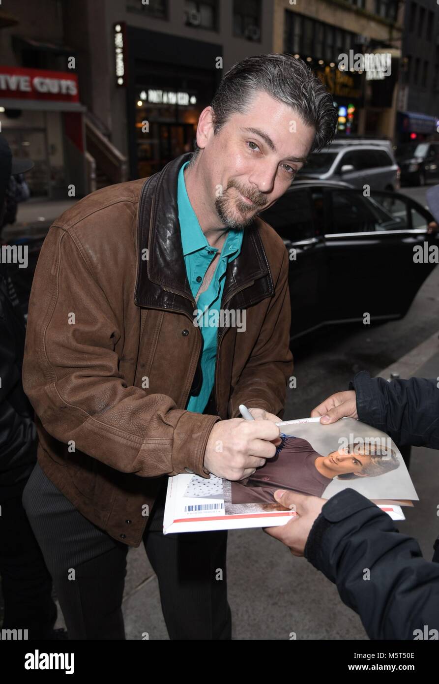 New York, NY, USA. 26th Feb, 2018. Jeremy Miller, seen at the Today Show for a Growing Pains Reunion out and about for Celebrity Candids - MON, New York, NY February 26, 2018. Credit: Derek Storm/Everett Collection/Alamy Live News Stock Photo