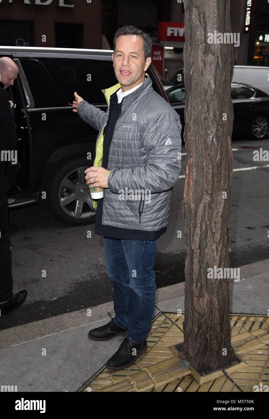New York, NY, USA. 26th Feb, 2018. Kirk Cameron, seen at the Today Show for a Growing Pains Reunion out and about for Celebrity Candids - MON, New York, NY February 26, 2018. Credit: Derek Storm/Everett Collection/Alamy Live News Stock Photo