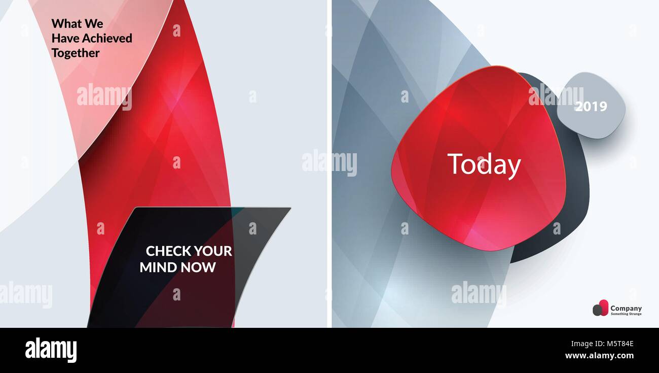 Set of abstract vector design for graphic template Stock Vector Image ...