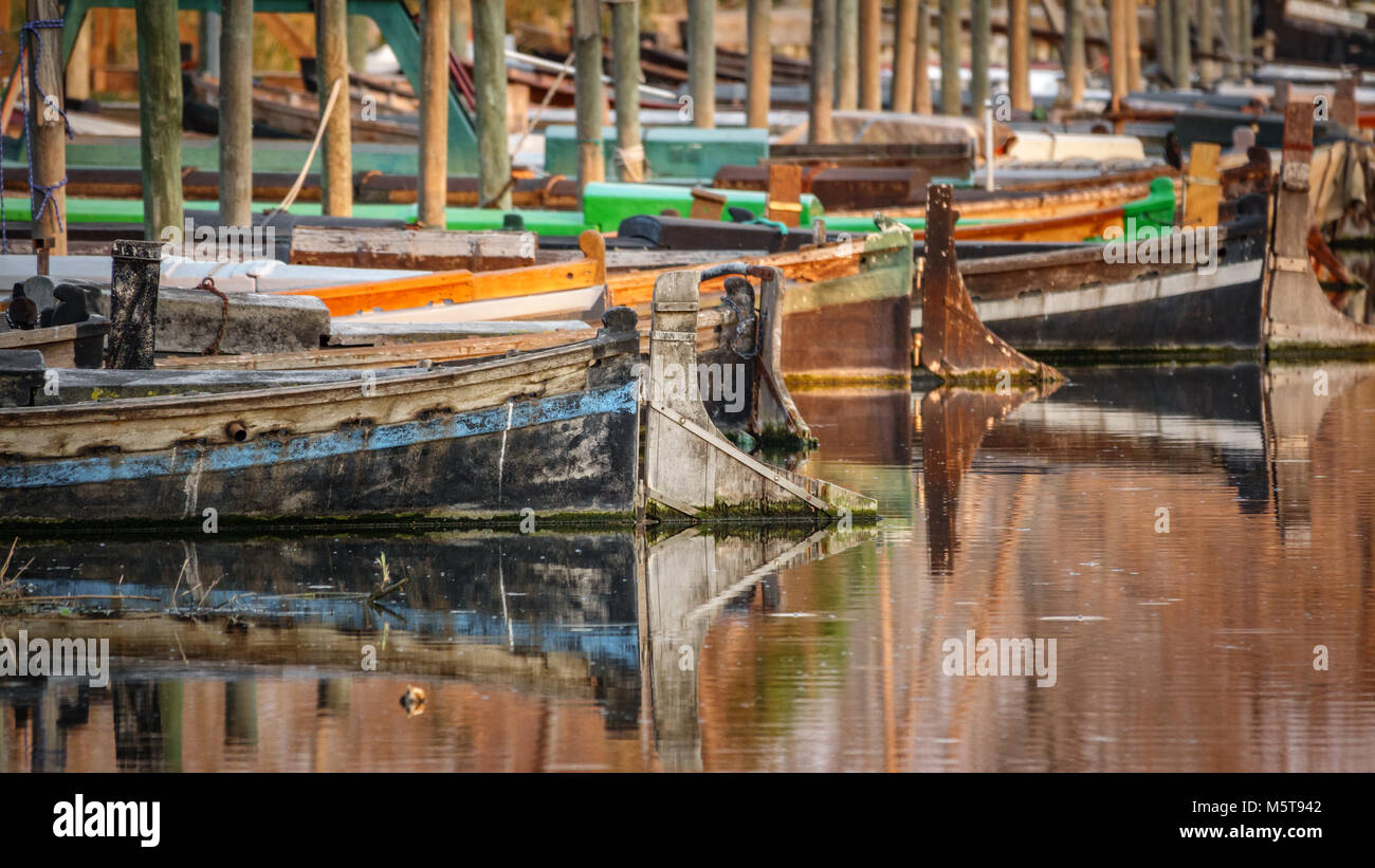 Wooden parking for boats hi-res stock photography and images - Alamy