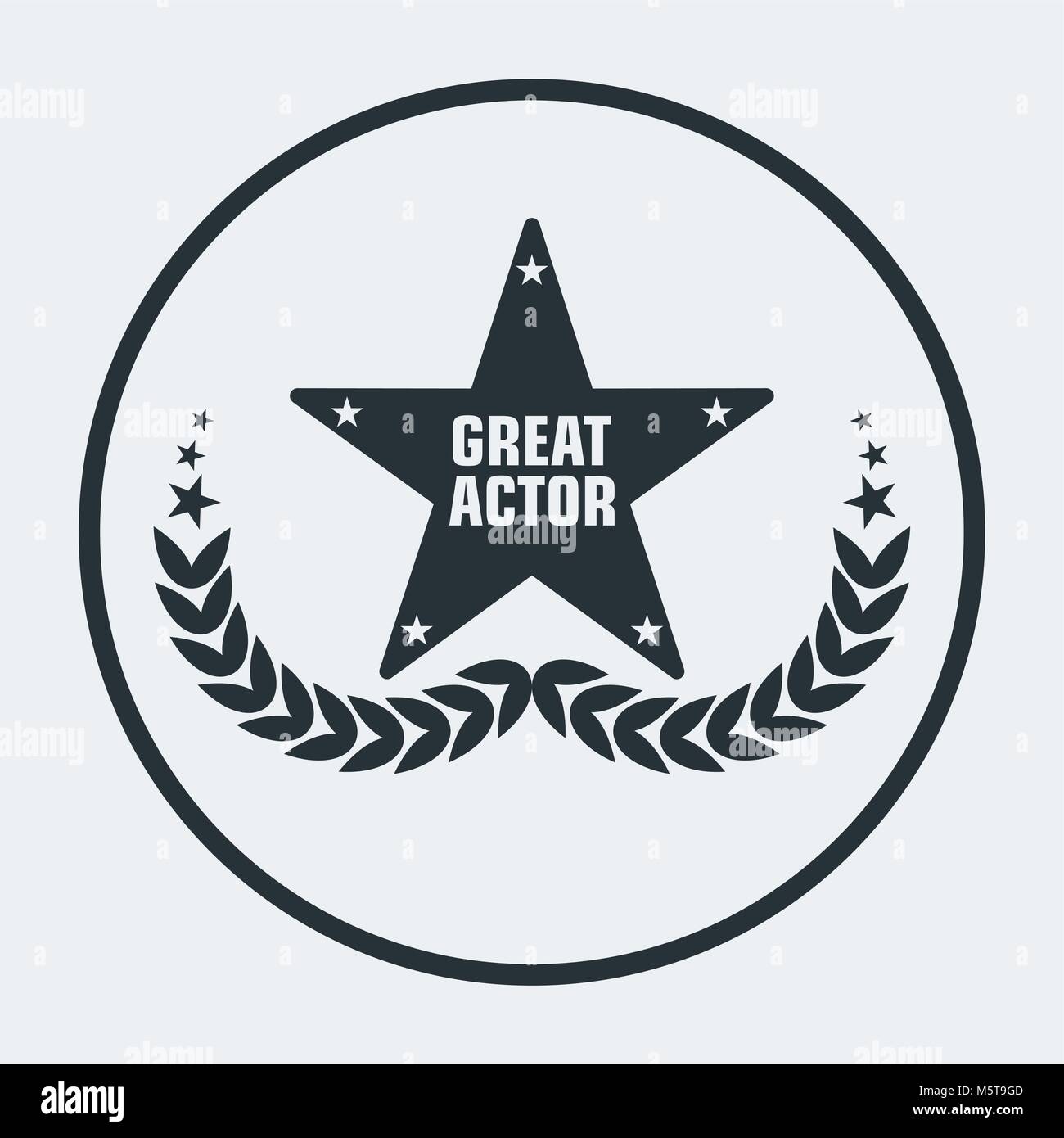 cinema awards actor star Stock Vector