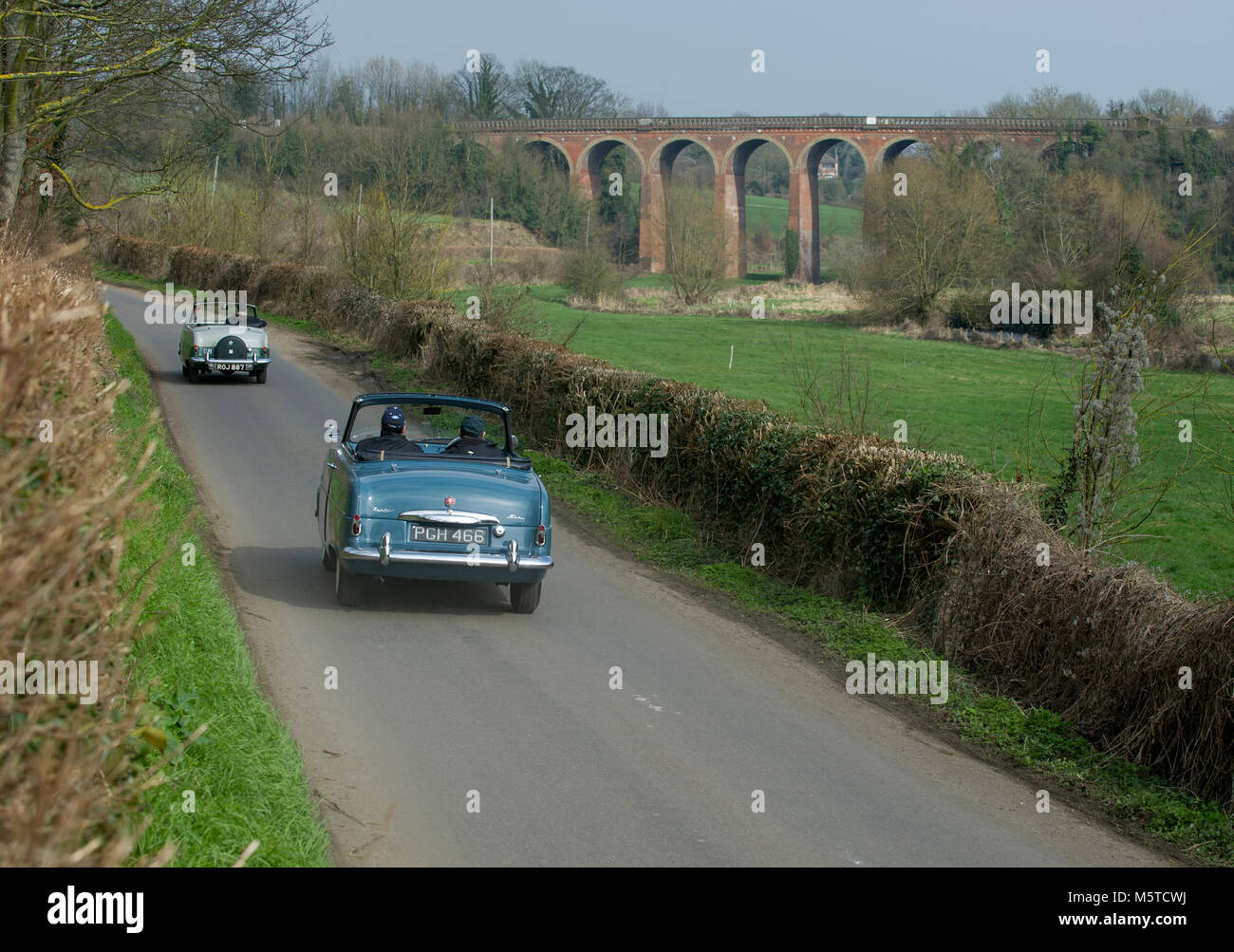 1955 Ford Zephyr Consul convertible, British family car Stock Photo