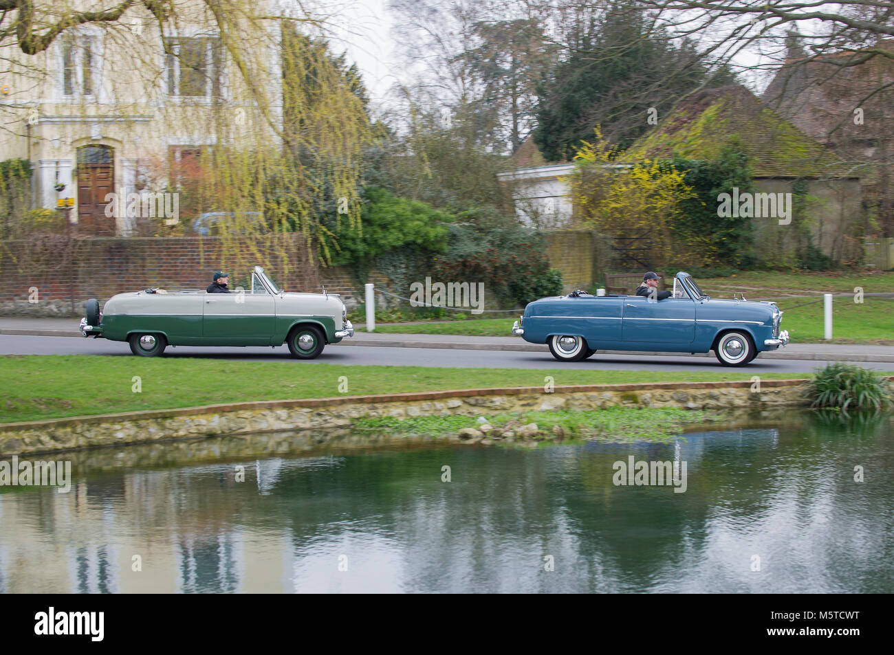 1955 Ford Zephyr Consul convertible, British family car Stock Photo