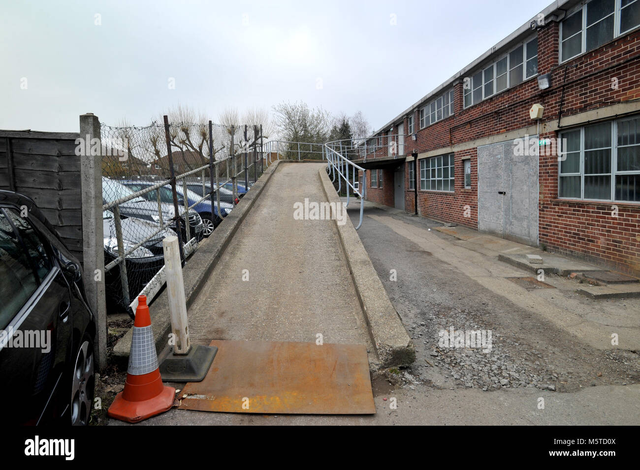 Lotus cars old factory in Cheshunt, UK Stock Photo Alamy