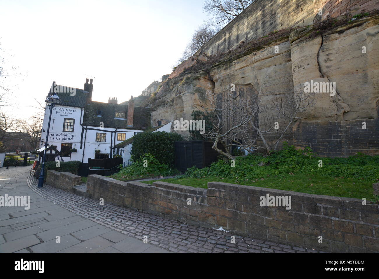 One of the oldest pub in the world located in Nottingham - England Stock Photo