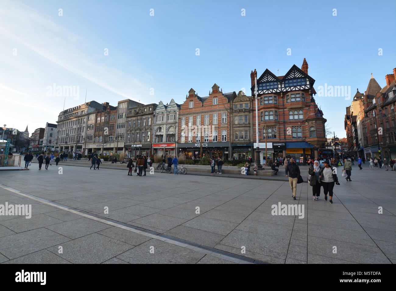 Nottingham City Center - England Stock Photo