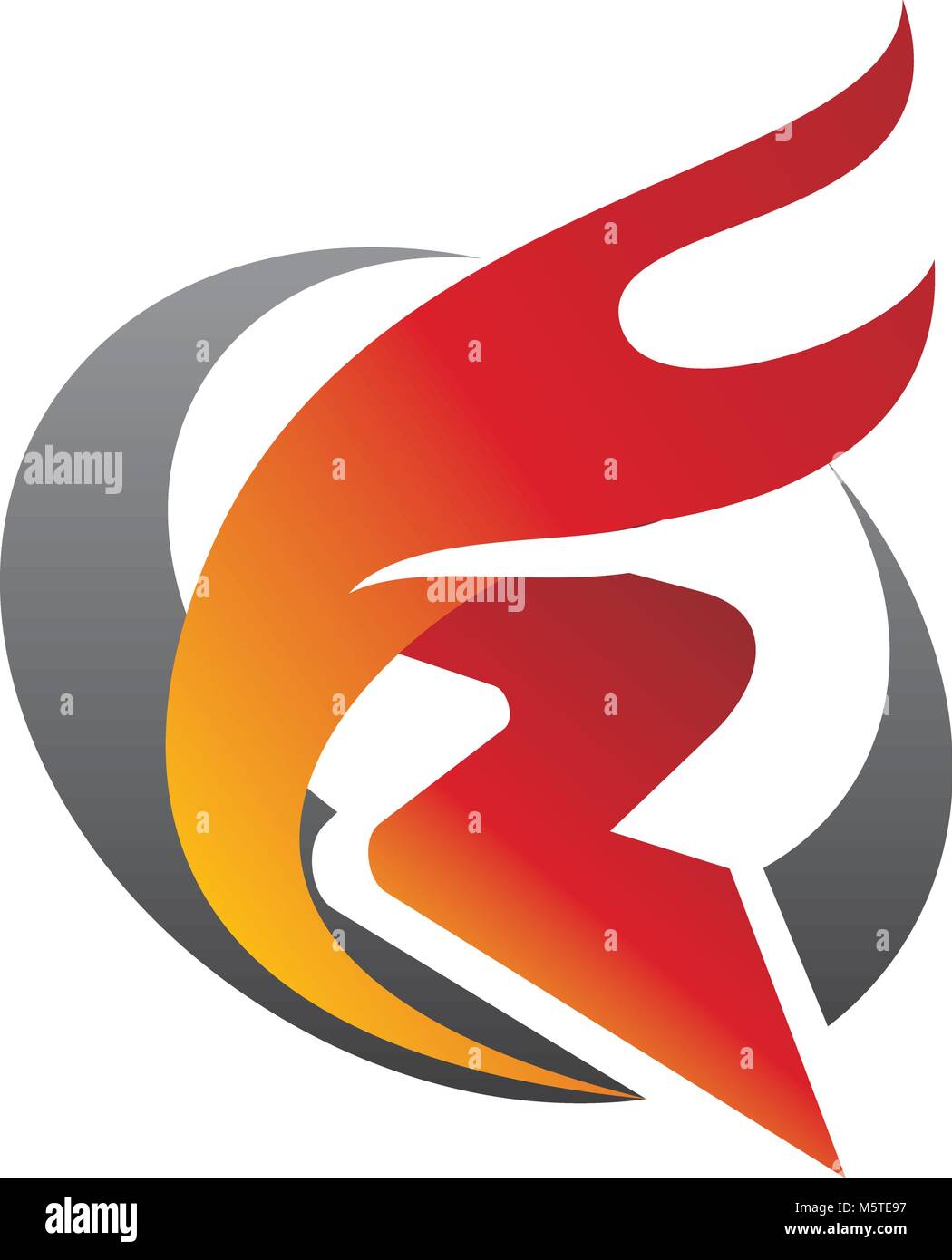Fire R Icon Letter R Fire Stock Vector Image & Art - Alamy