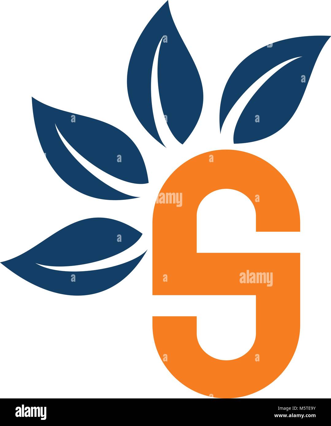 Letter S Leaf Stock Vector Image & Art - Alamy
