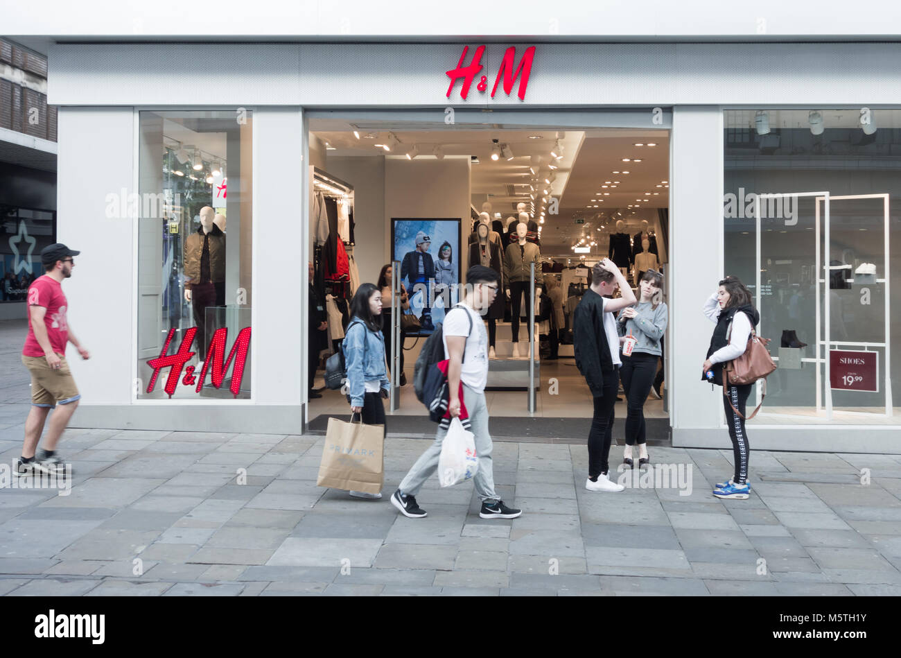 H&M store, Northumberland street, Newcastle upon Tyne. UK Stock Photo