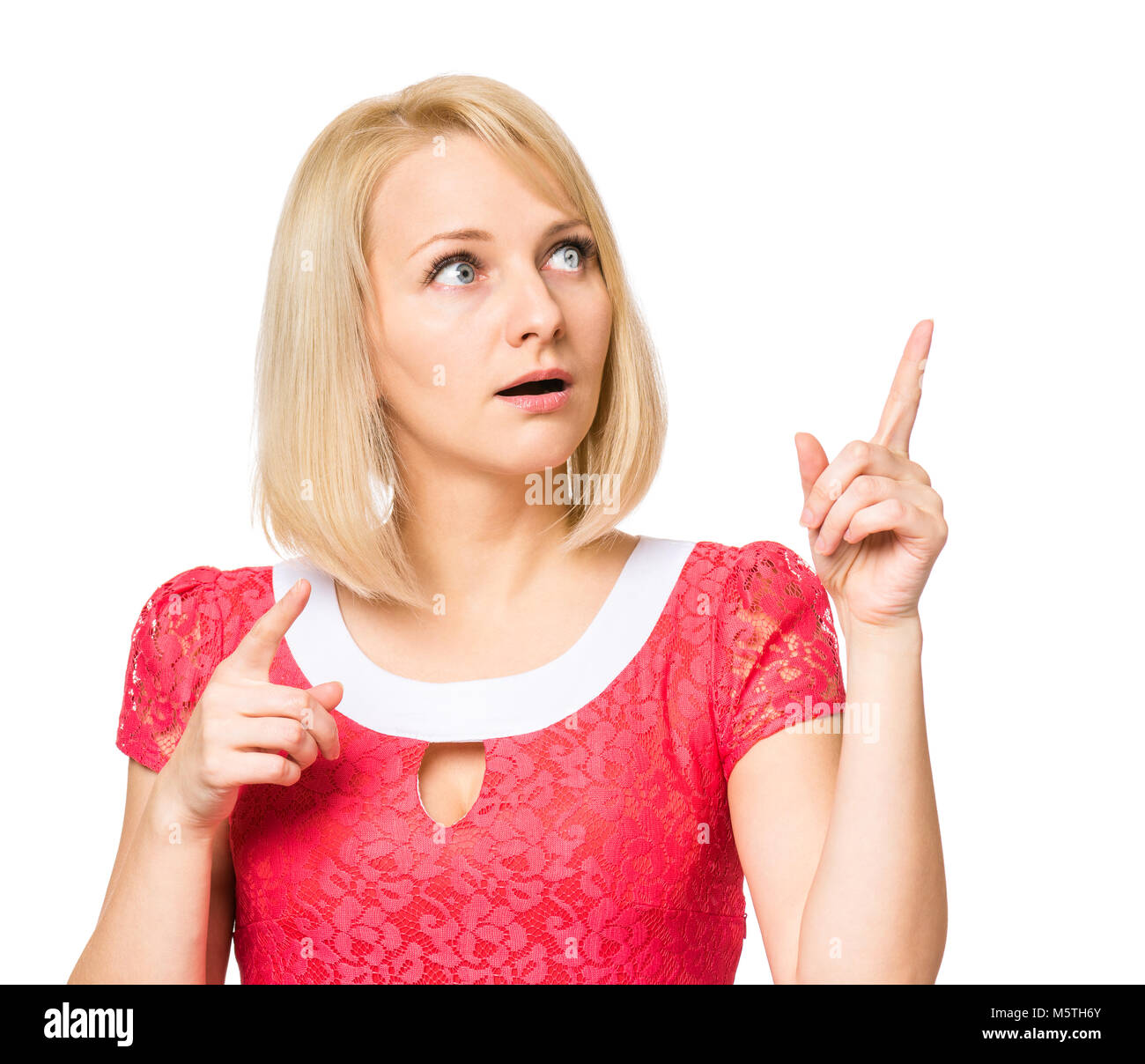 Woman with surprised look on her face hi-res stock photography and ...