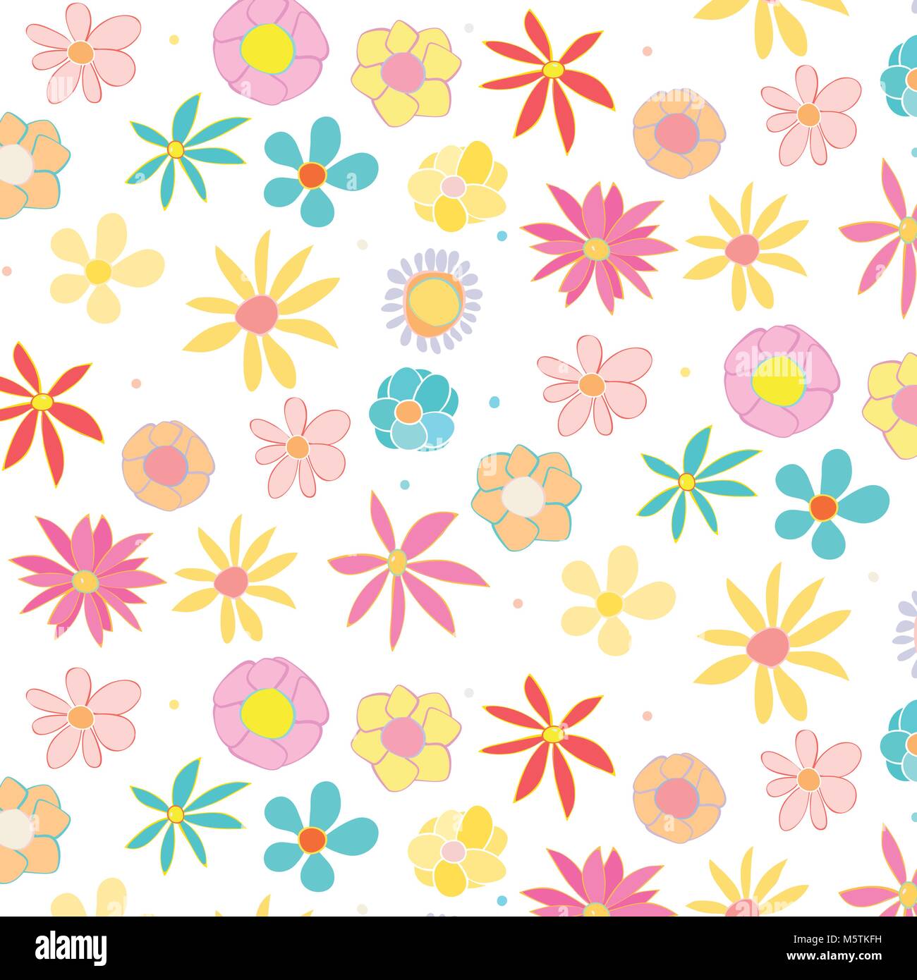 floral illustration in pastel colors - background Stock Vector Image ...