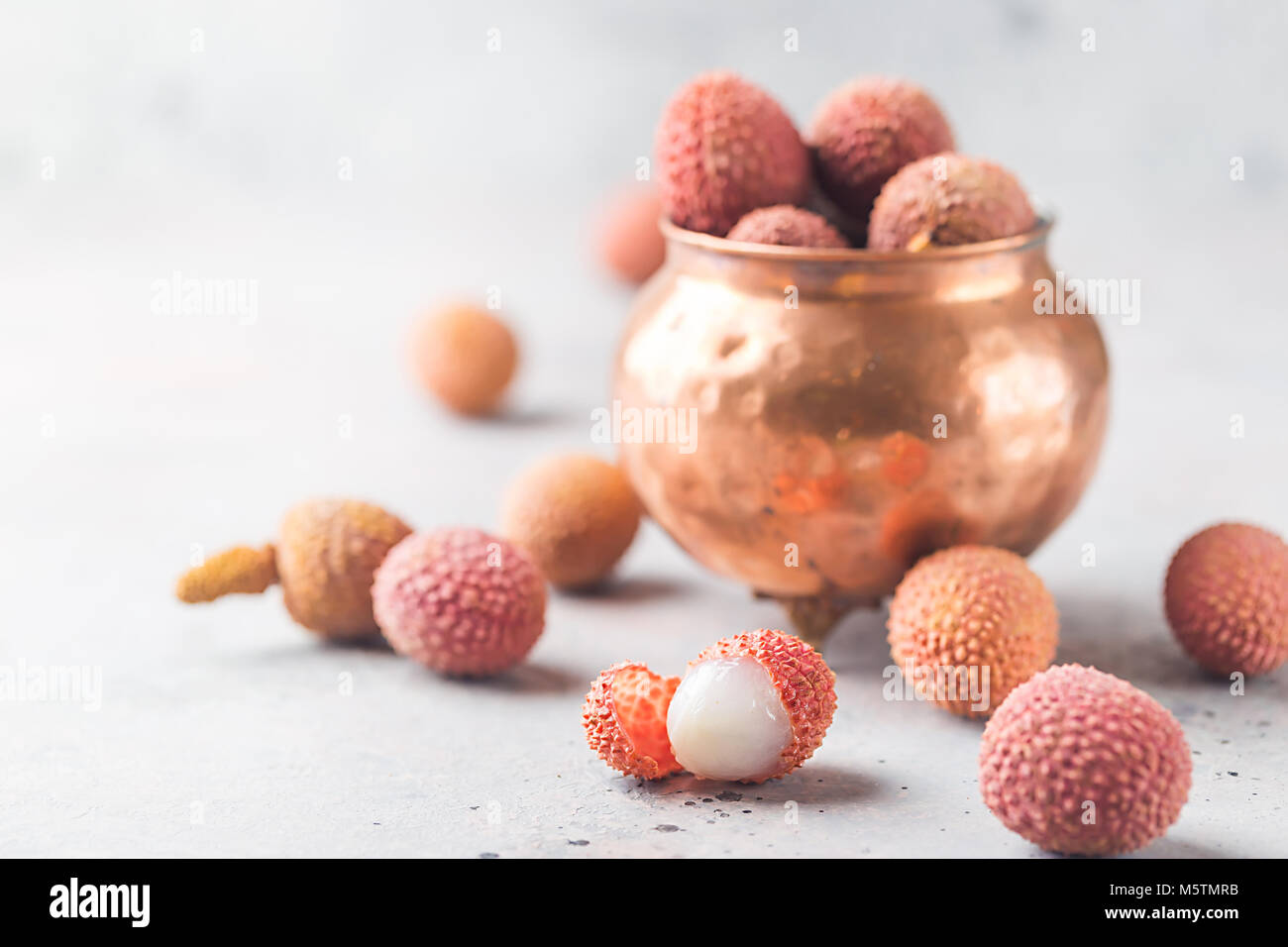 Fresh lychee fruits Stock Photo - Alamy