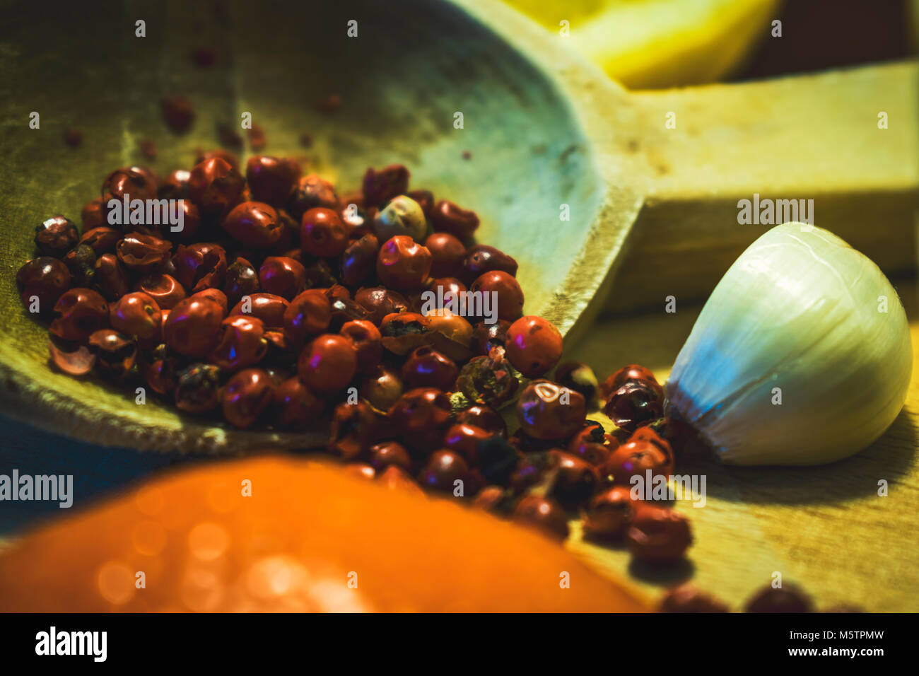 Natural treatment for colds and flu. Ginger lemon garlic tea against influenza. Hot tea for