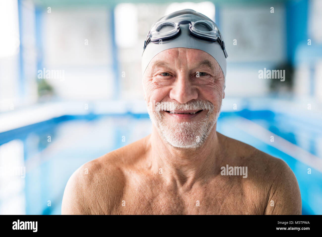 Swimming Pool Indoor Man Standing High Resolution Stock Photography and ...