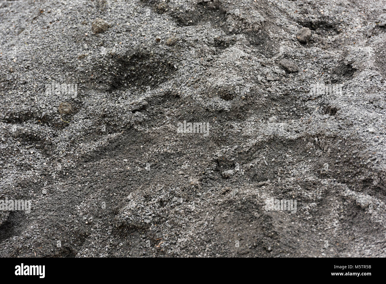 Construction Materials; Sand and gravel material Stock Photo