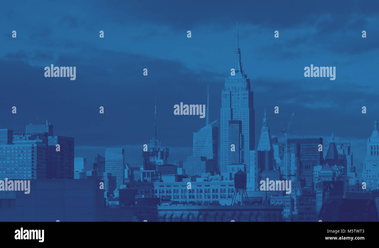 Vintage ny skyline hi-res stock photography and images - Alamy