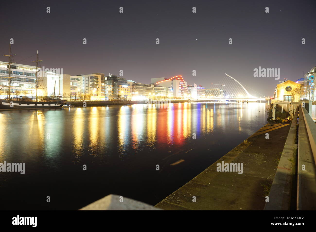 Dublin at night Stock Photo Alamy