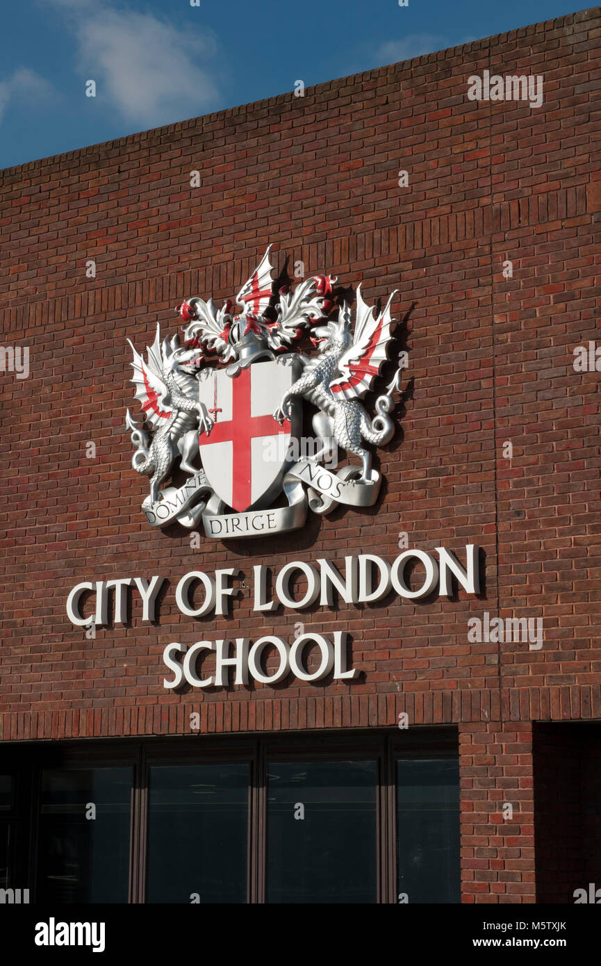 City of London School, an independent boys school in central London Stock Photo