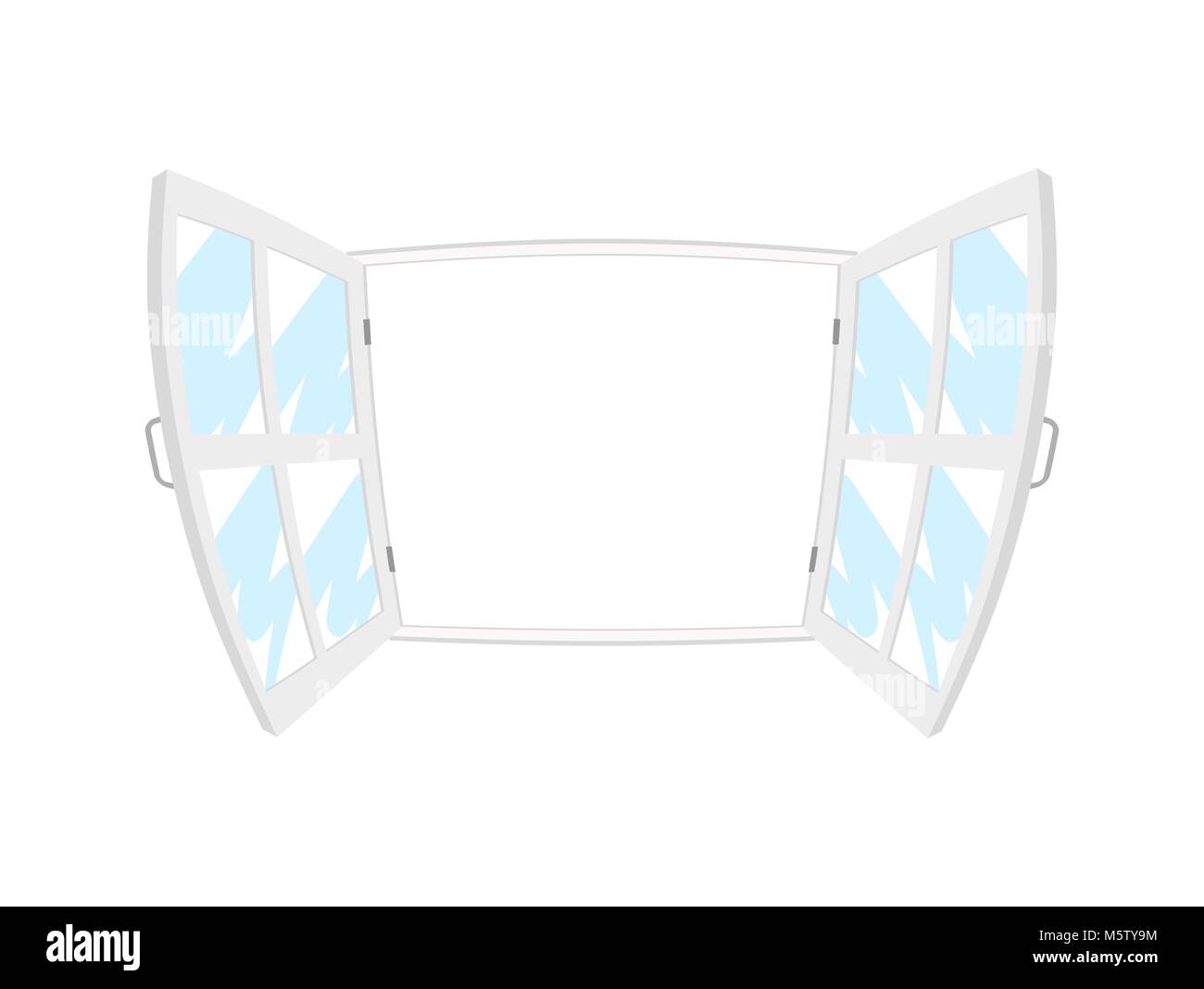 Single glazed wooden window Stock Vector Images - Alamy