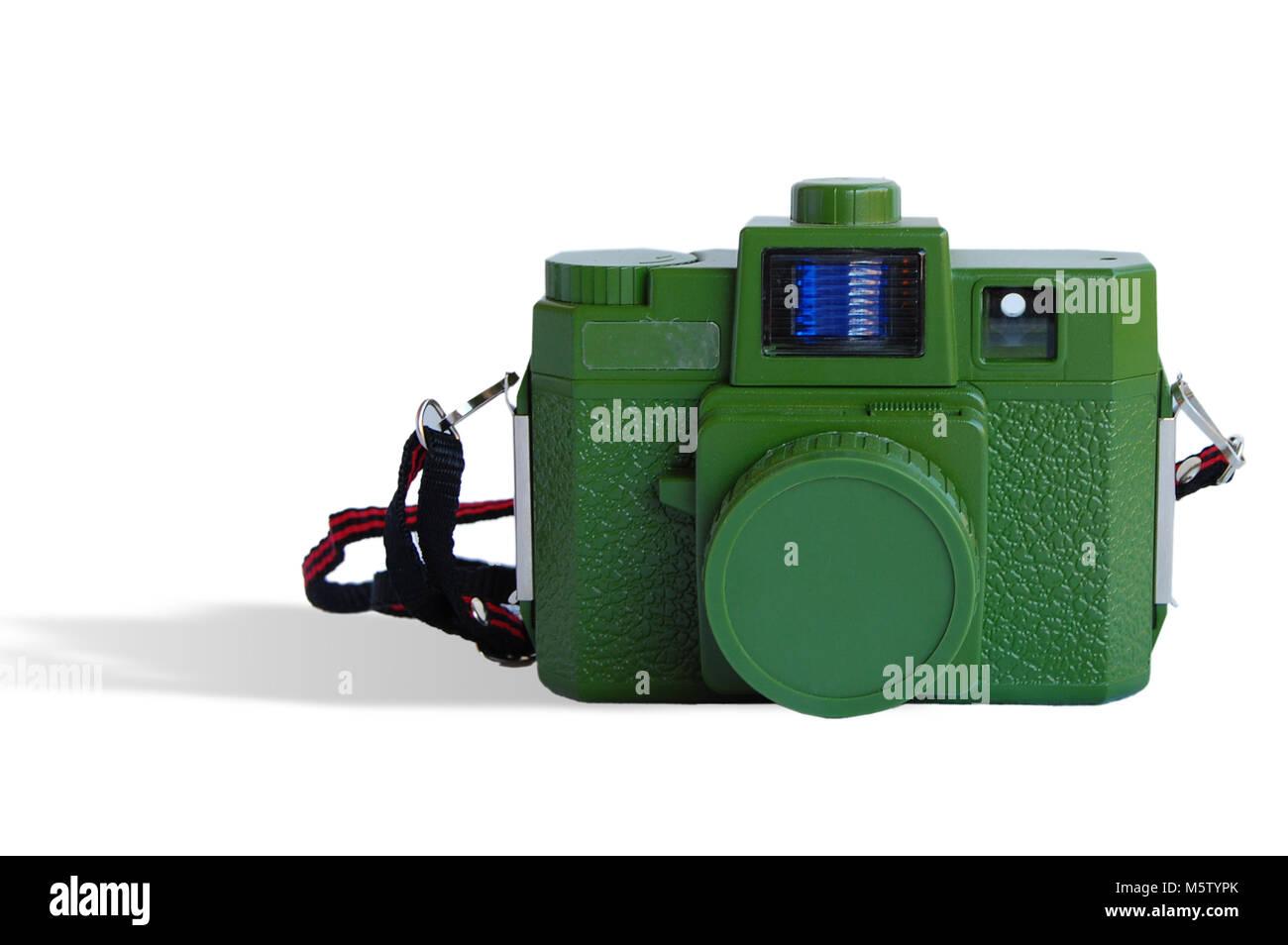 photography green camera isolated on white background Stock Photo