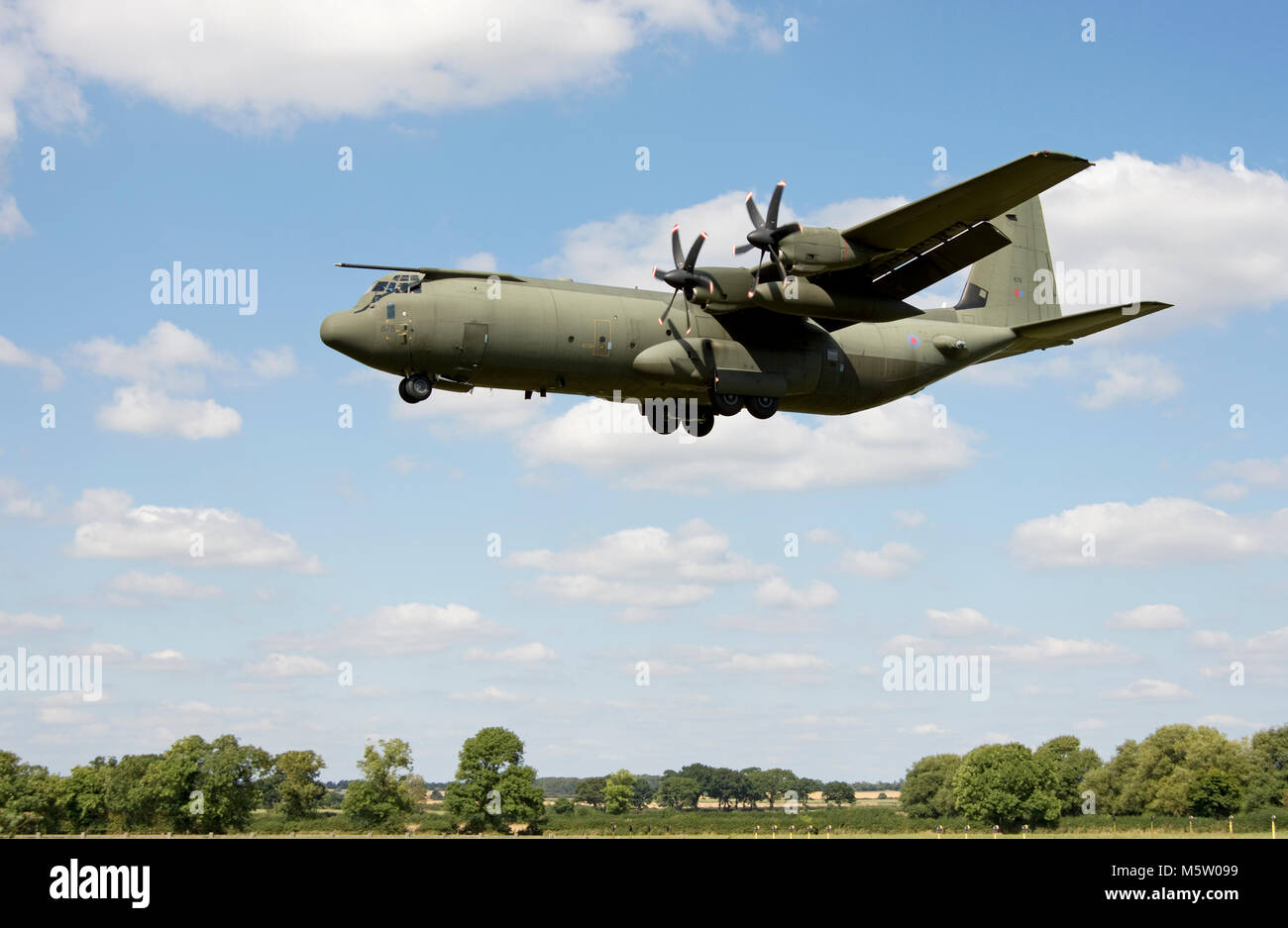 Lockheed Hercules C.4, ZH878 of 30 & 47 Squadrons, RAF, seen and based at RAF Brize Norton, Oxfordshire, 30th August 2016. Stock Photo