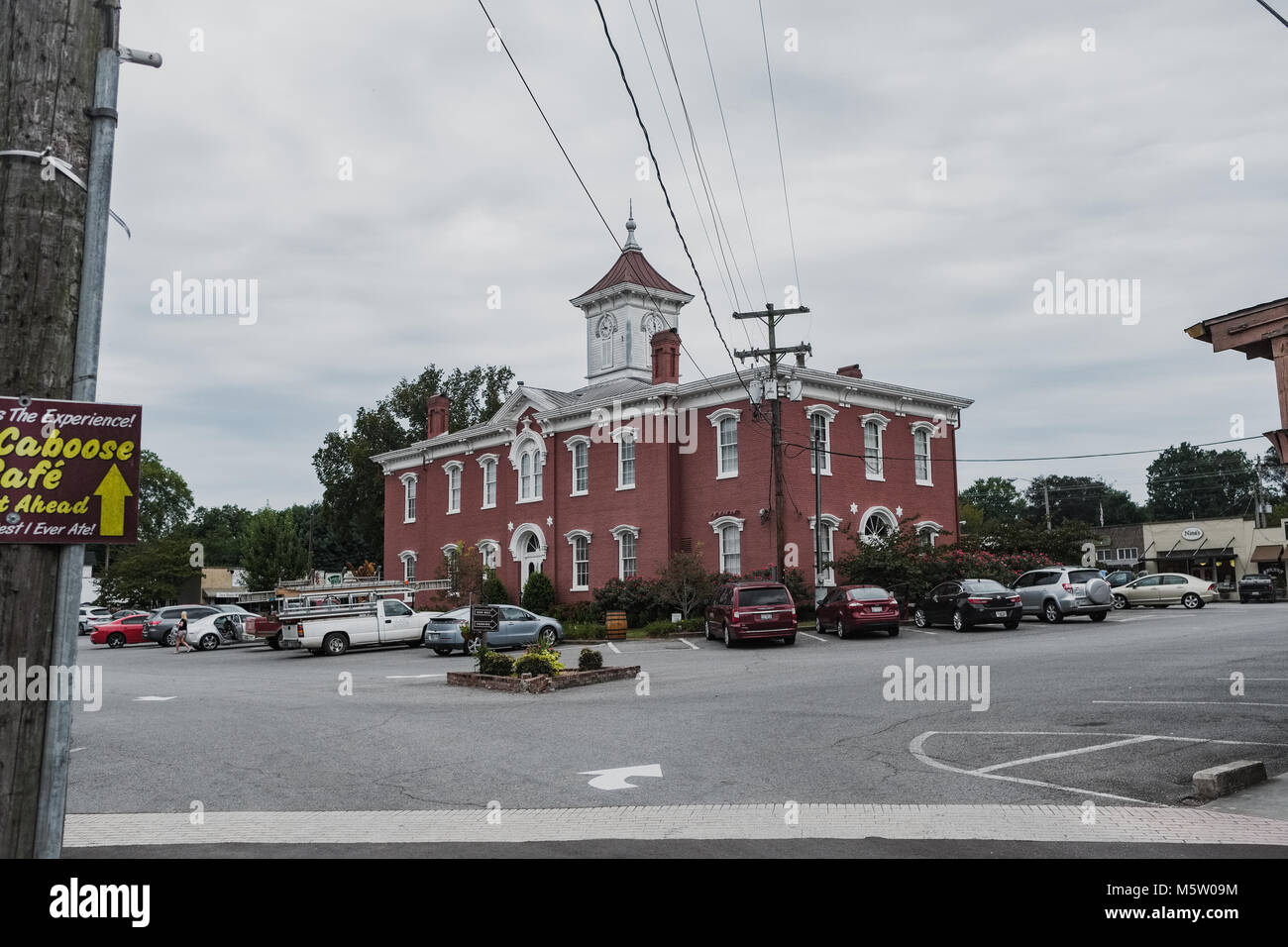 The town hall, Lynchburg, Tennessee, North America Stock Photo Alamy