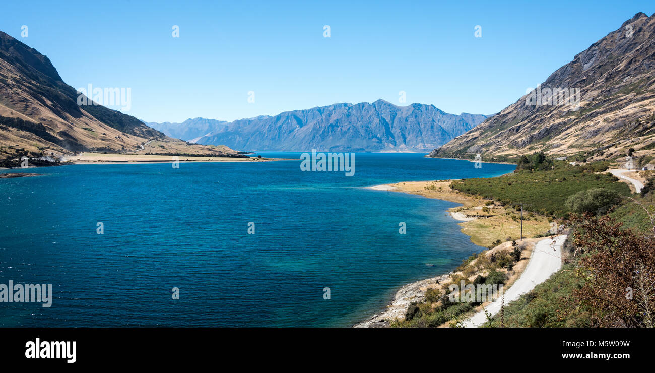 Lake Hawea , South Island, New Zealand Stock Photo - Alamy