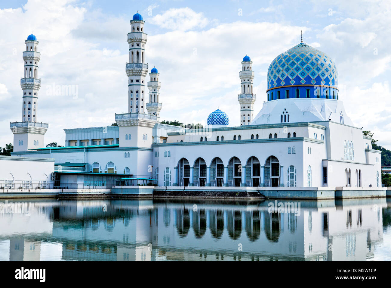 Kota Kinabalu City Mosque, Sabah, Borneo, Malaysia Stock Photo