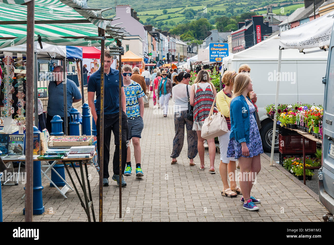 Bantry Friday Farmers Market in Bantry, County Cork, Ireland. Stock Photo