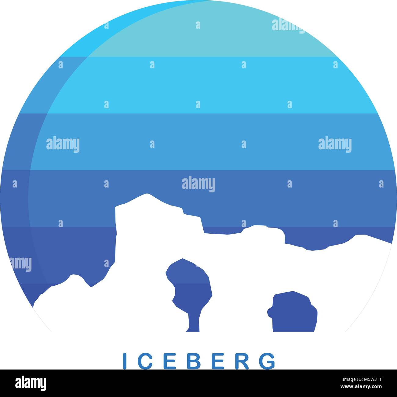 antarctica theme ice berg logo template vector Stock Vector Image & Art ...