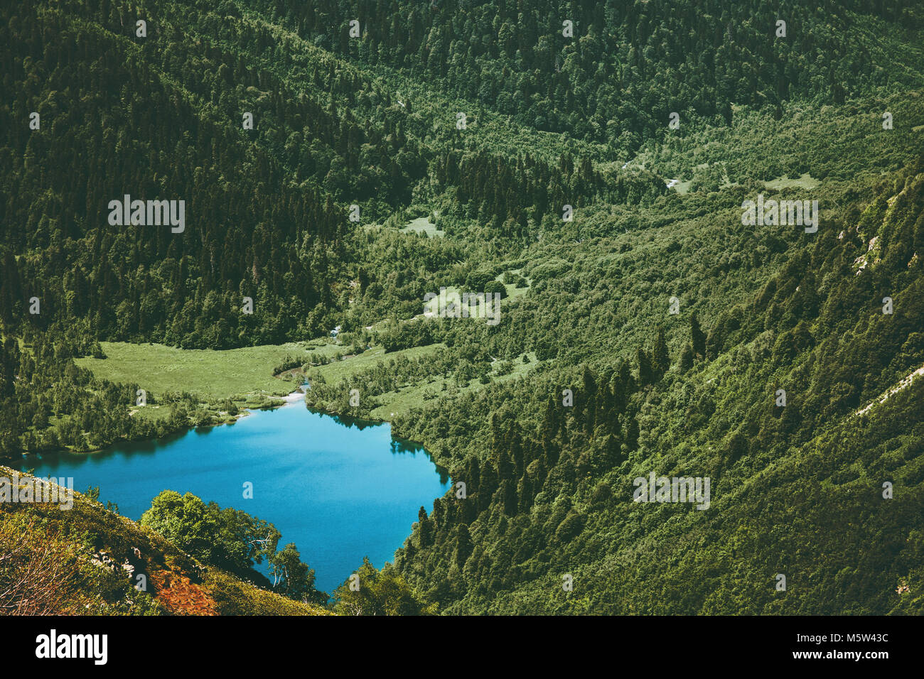Aerial view serene hi-res stock photography and images - Alamy