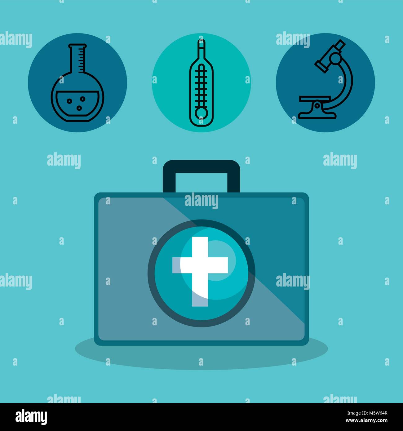 medical elements set icons vector illustration design Stock Vector ...