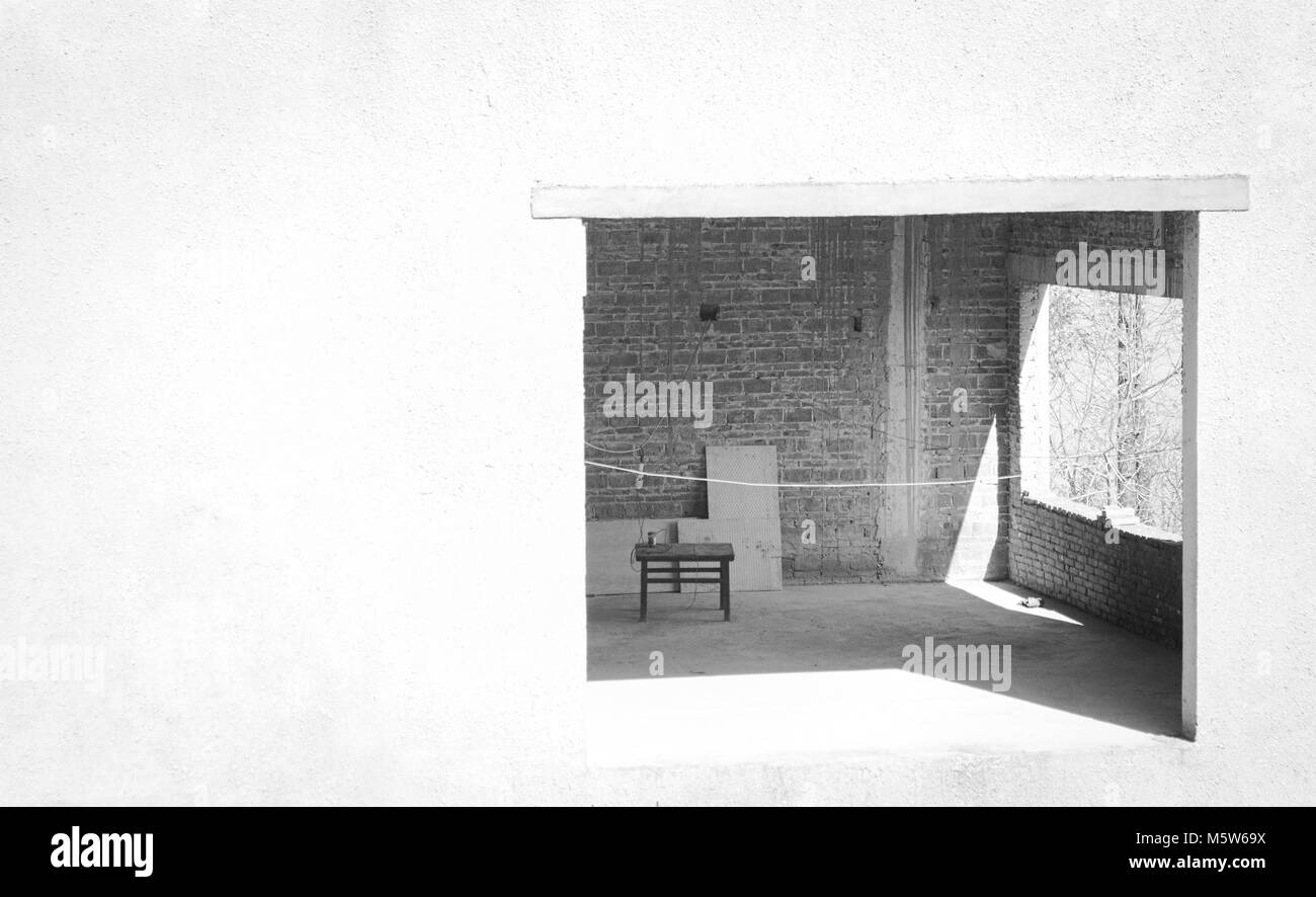 Wooden Table In The Living Room Minimal And Abstract Interiors