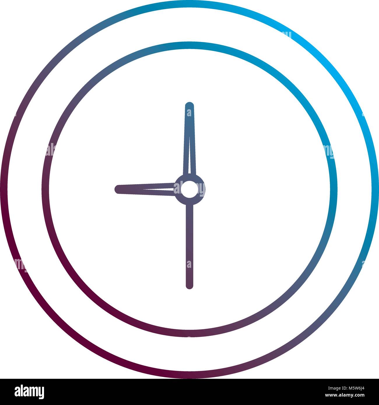 time clock isolated icon vector illustration design Stock Vector Image ...