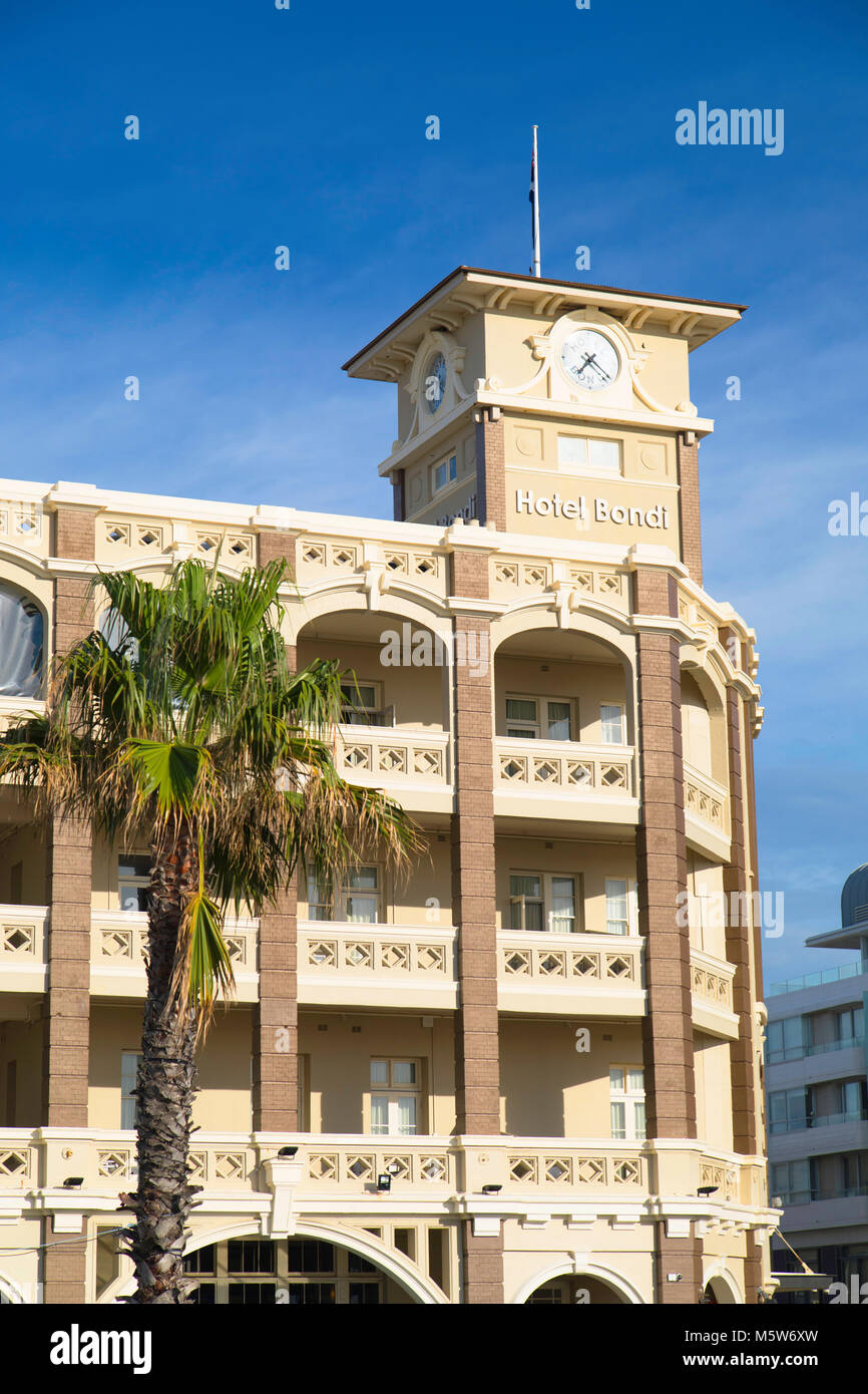 Hotel Bondi, Bondi Beach, Sydney, New South Wales, Australia Stock