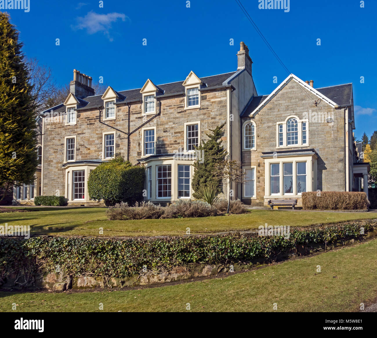 Colzium Estate & Visitor Centre in near Kilsyth in North Lanarkshire Scotland UK showing Colzeum House Stock Photo