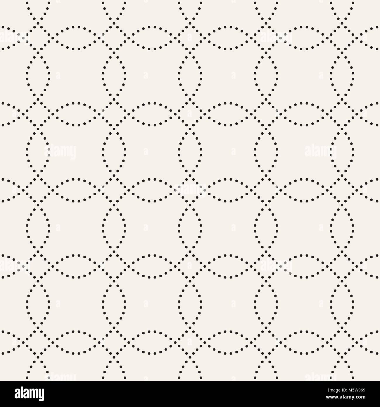 Vector seamless pattern. Modern stylish texture. Geometric striped ornament. Monochrome lattice Stock Vector