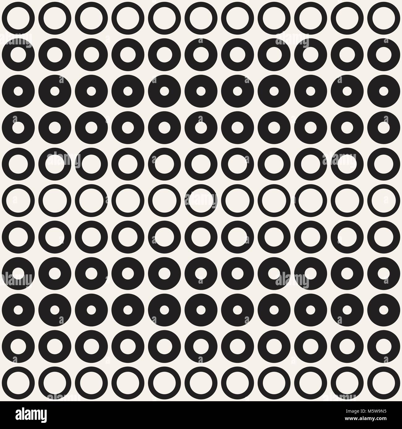 Halftone circles vector seamless pattern. Abstract geometric texture ...