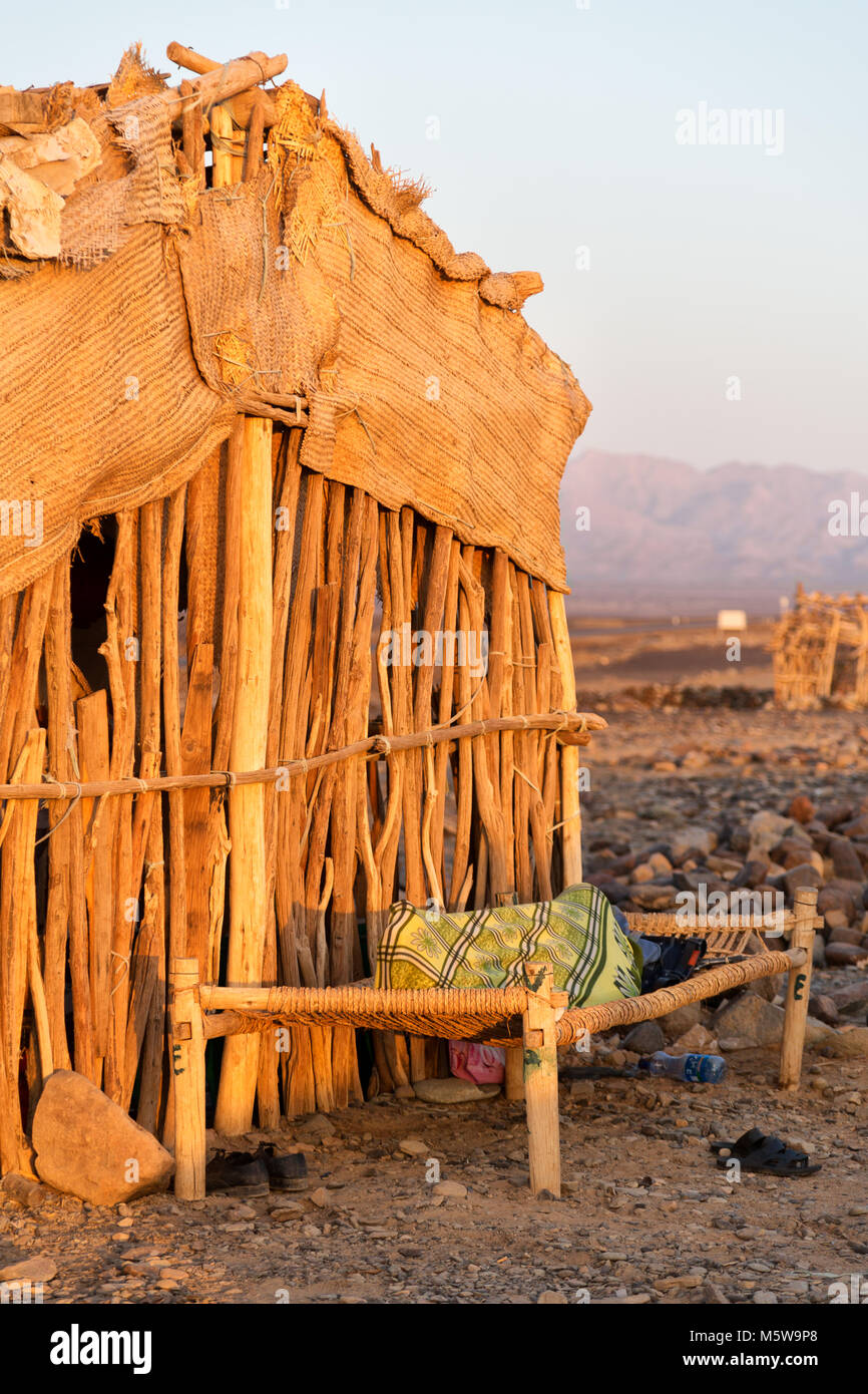in ethiopia africa the poor house of people in the desert of stone