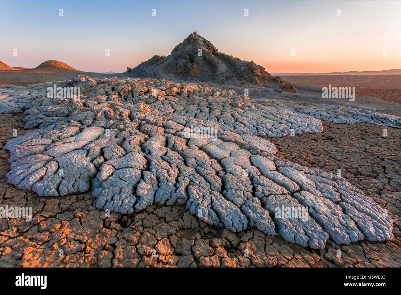 Active mud volcanoes in Gobustan desert, Azerbaijan Stock Photo - Alamy