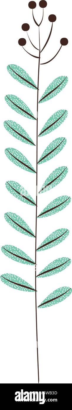 branch with leafs plant ecology icon Stock Vector Image & Art - Alamy
