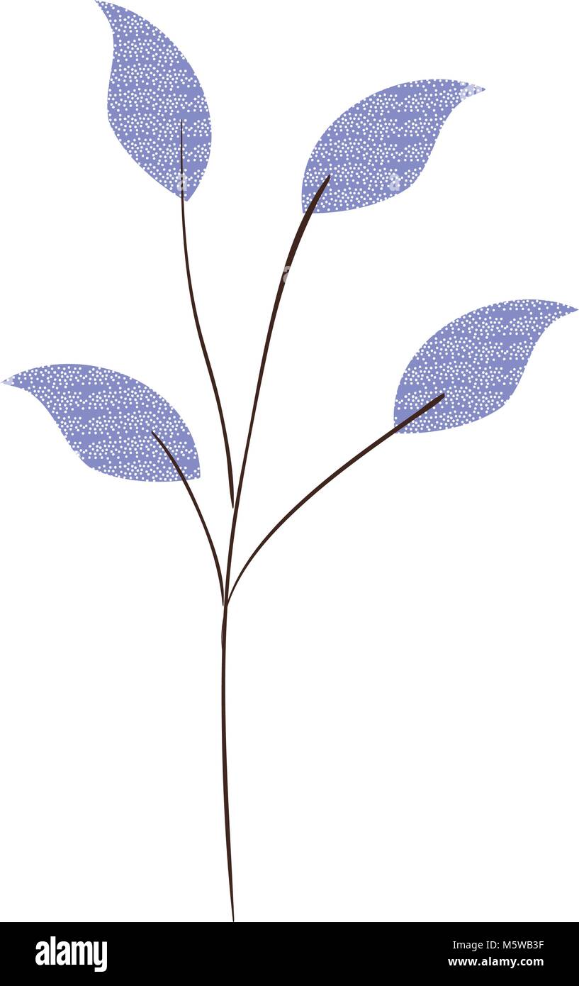 branch with leafs plant ecology icon Stock Vector Image & Art - Alamy