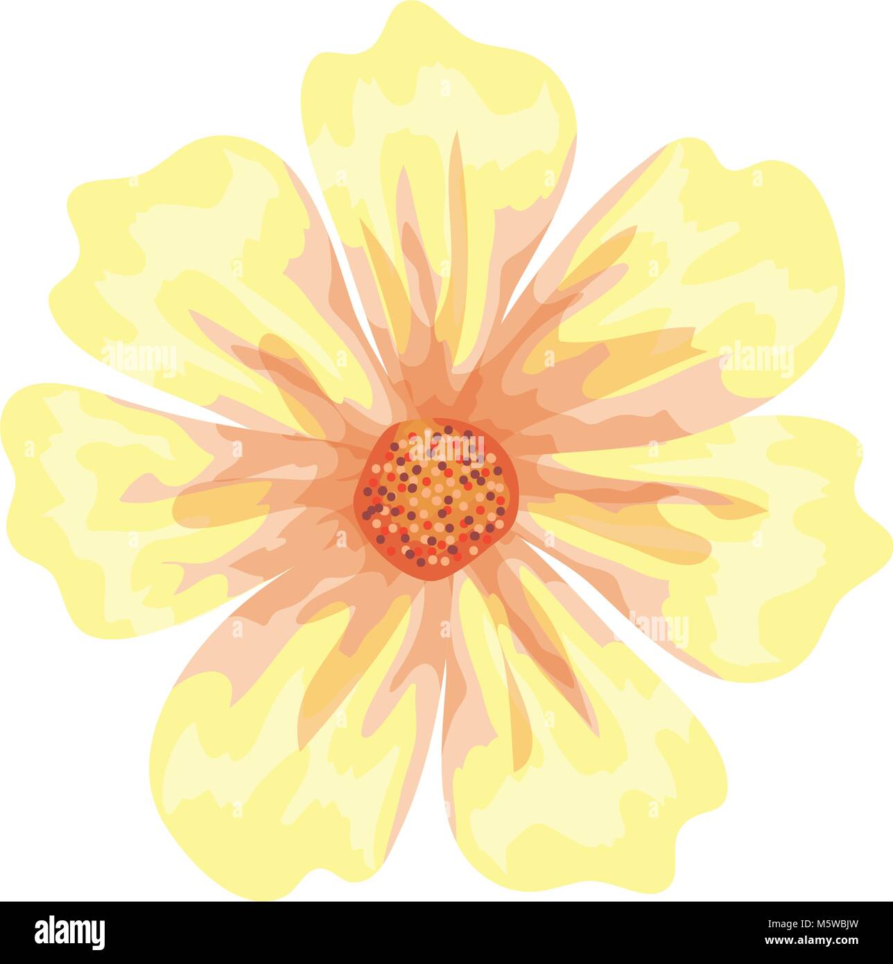 tropical and exotic flower decorative Stock Vector Image & Art - Alamy