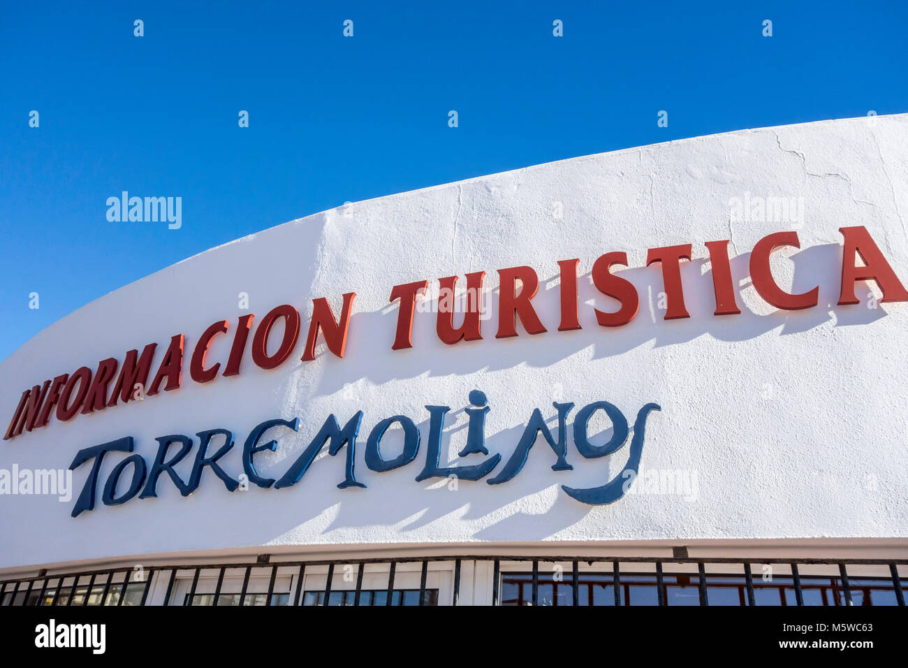Detail sign building tourist information in Torremolinos,Spain Stock Photo Alamy