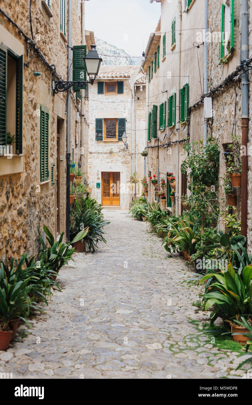 Stadt am Mittelmeer Stock Photo