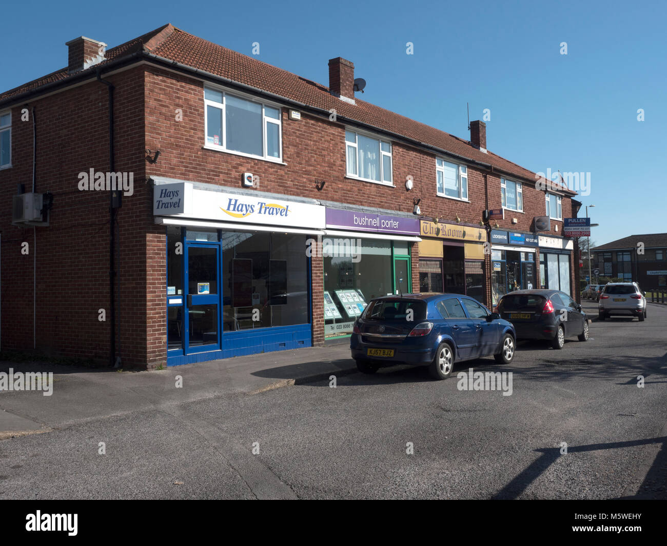 Retail shops in Totton, New Forest, Hampshire, England, UK Stock Photo