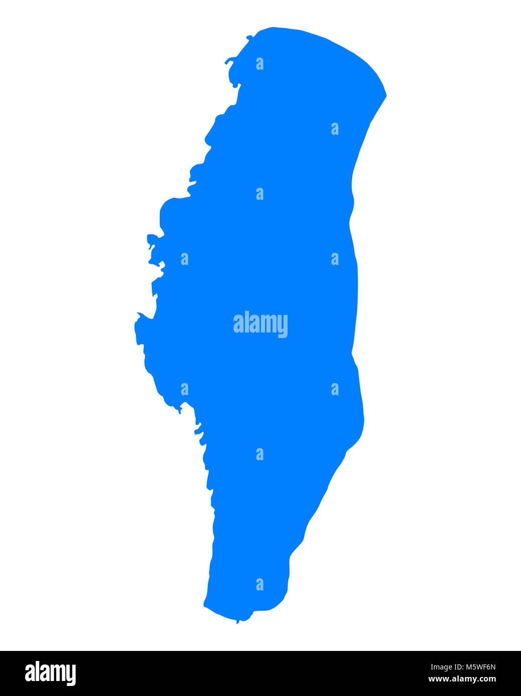 Map of Lake Winnebago Stock Photo Alamy