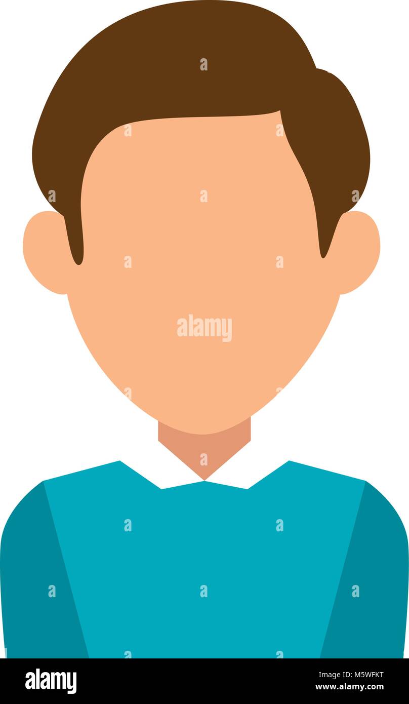 young man model avatar character vector illustration design Stock ...