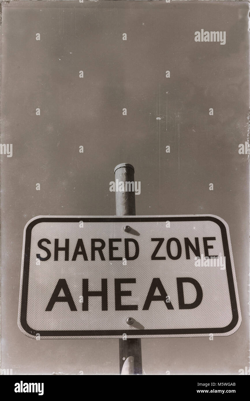 Shared Zone Vector File in australia the sign of shared zone ahead concept of safety in the ...