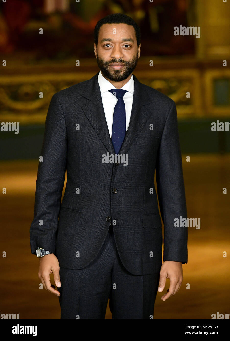 Chiwetel Ejiofor attending the special screening of Mary Magdalene held at The National Gallery, London. Stock Photo